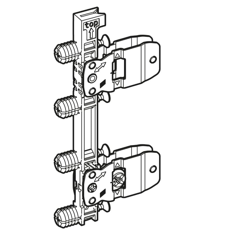 AvanTech YOU фиксатор фасада H=187/251 под запрессовку (9255839) Hettich