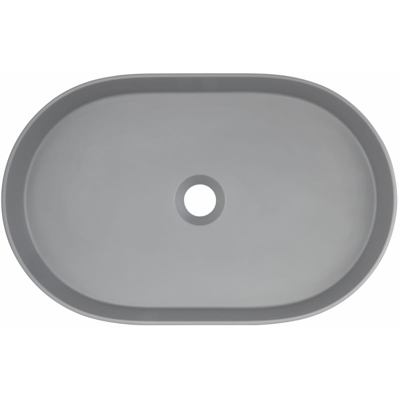 Раковина Silia, граніт, овальна, без крила, 350х550х105мм, сірий Deante (CQS_SU6S)