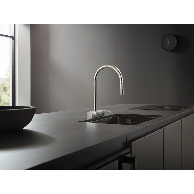 Змішувач для кухні Aquno Select M81 (в/ш, душ) сталь Hansgrohe