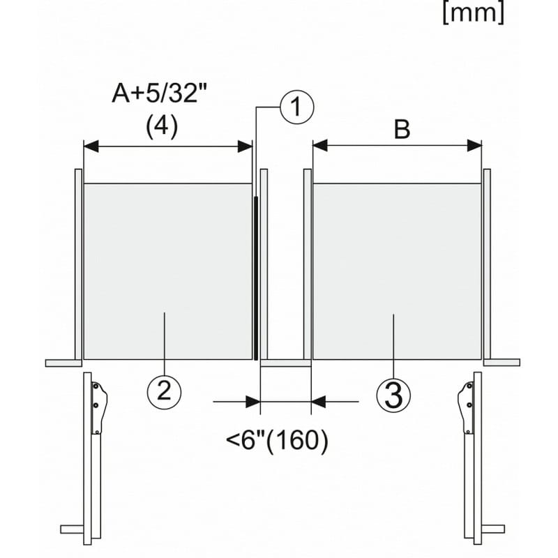 Комплект для установки моделей MasterCool Side-by-side KSK 2001 Miele