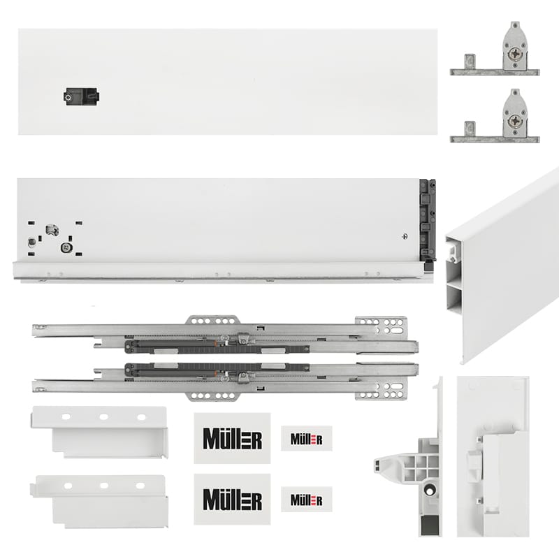 Комплект для внутрішньої шухляди Muller Box profi line 3D L=550 Н=127 білий Комплект для внутрішньої шухляди Muller Box profi line 3D L=550 Н=127 білий