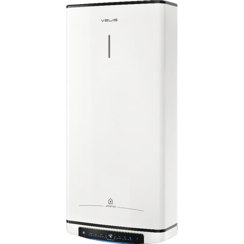 Водонагрівач плаский слім VELIS PRO DRY WIFI 100 EU, 100л, 2*1,5кВт, сух тен, ун. Монтаж Ariston (3100910) Водонагрівач плаский слім VELIS PRO DRY WIFI 100 EU, 100л, 2*1,5кВт, сух тен, ун. Монтаж Ariston (3100910)