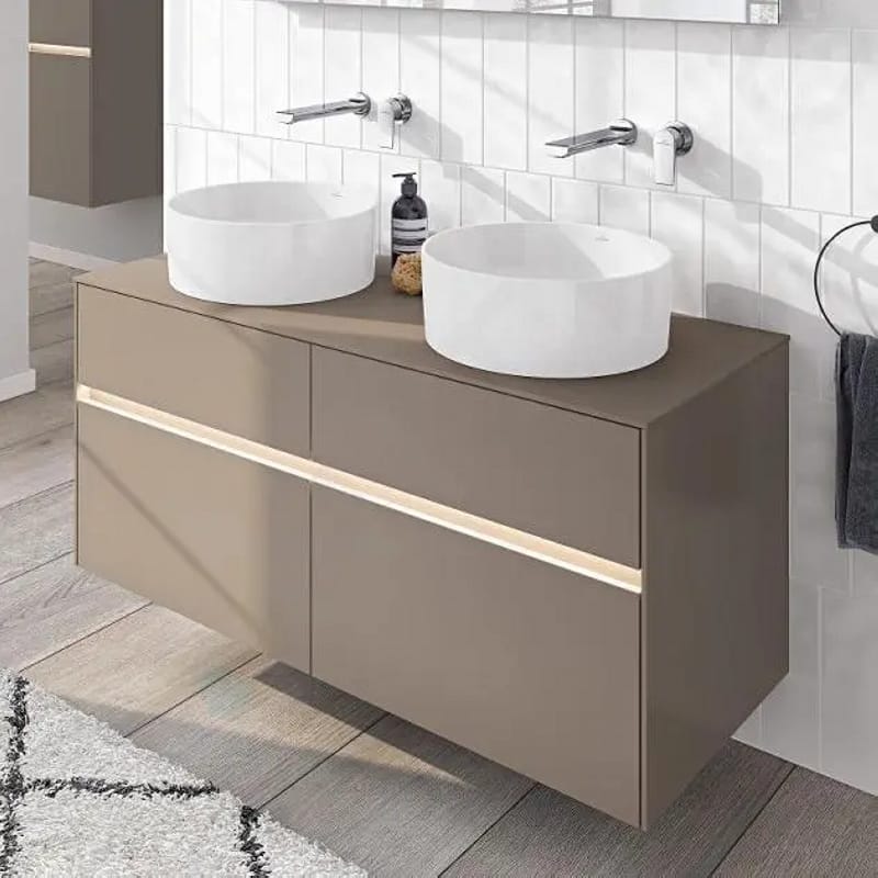 Умывальник на столешницу Collaro d40, CeramicPlus, White Stone Villeroy & Boch (4A1840RW)