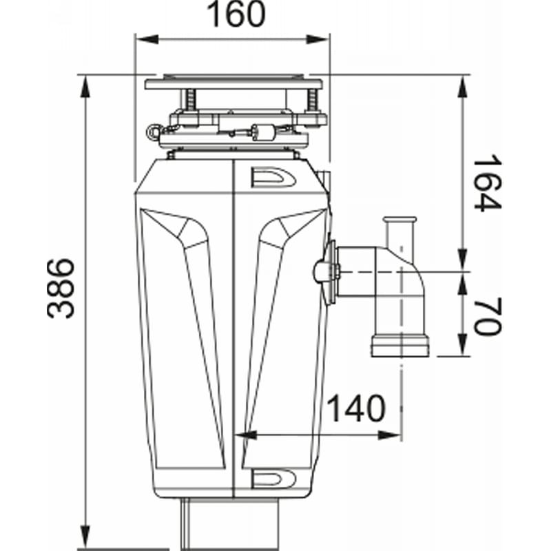 Подрібнювач харчових відходів SLIM 100 Franke (134.0715.095)