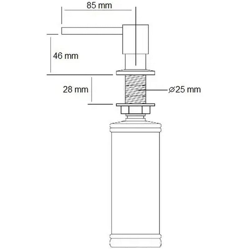 Дозатор для мийки FASD 41 Nano Copper Fabiano Дозатор для мийки FASD 41 Nano Copper Fabiano