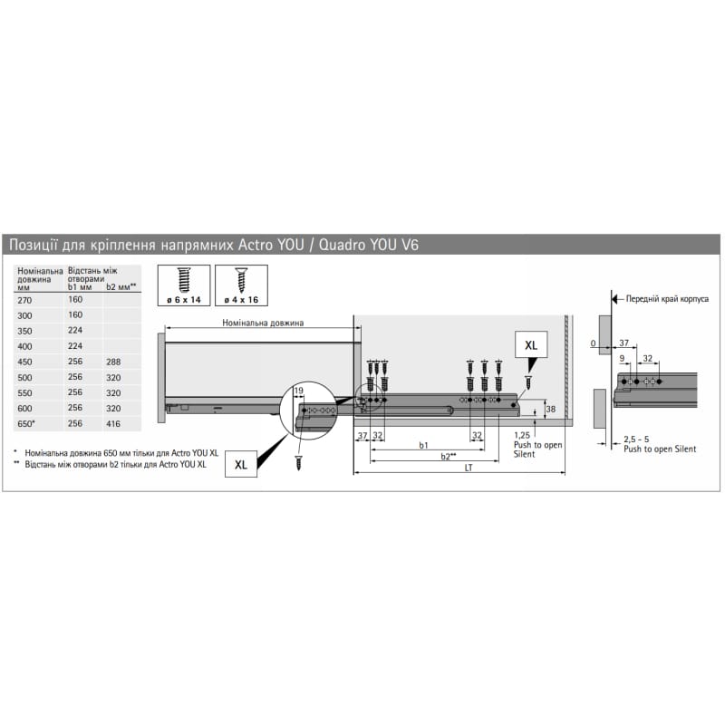AvanTech YOU Комплект боковин H=101, L=500мм, срібло (9353340) Hettich AvanTech YOU Комплект боковин H=101, L=500мм, срібло (9353340) Hettich