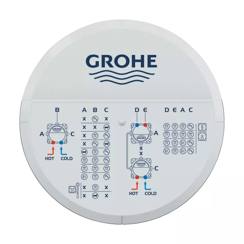 Внутрішня частина змішувача прихованого монтажу Rapido SmartBox Grohe (35604000)