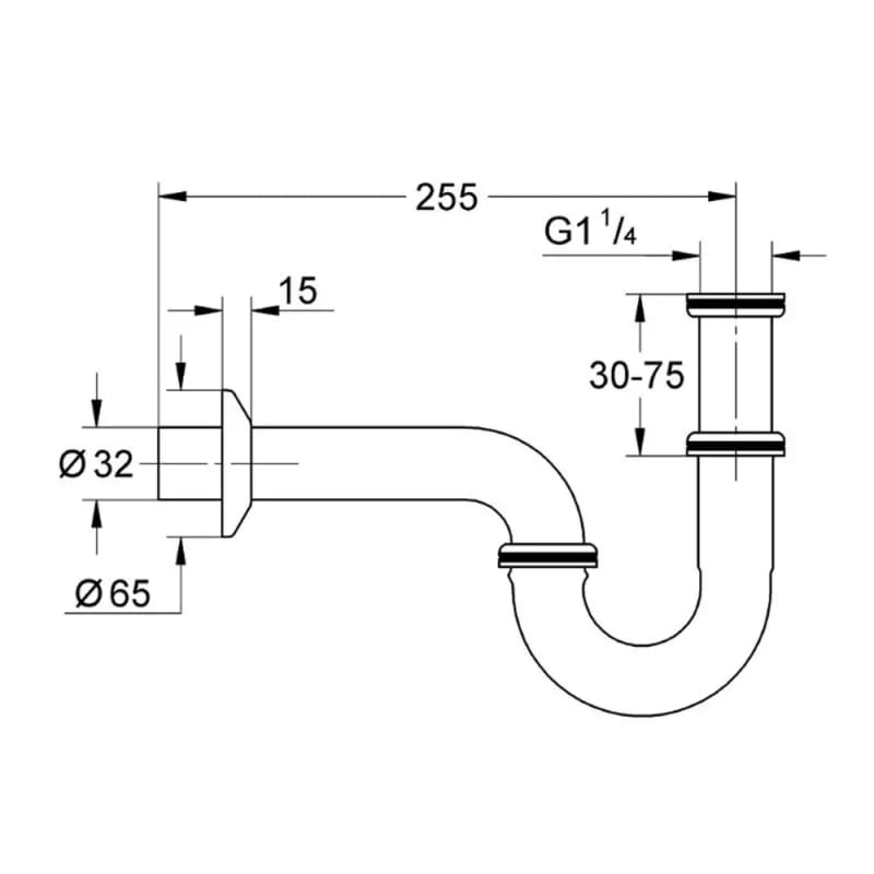 Сифон для умивальника Grohe (28947000) Сифон для умивальника Grohe (28947000)
