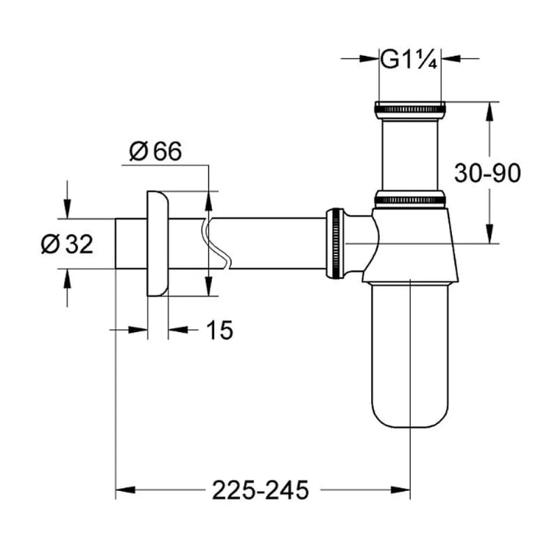 Сифон для умивальника Grohe (28920000) Сифон для умивальника Grohe (28920000)