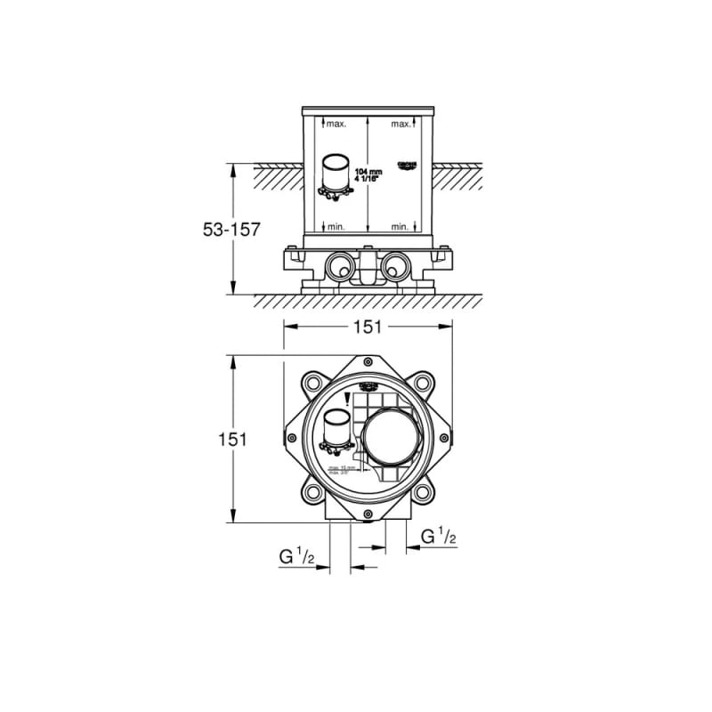 Вбудована частина змішувача Grohe (45984001)