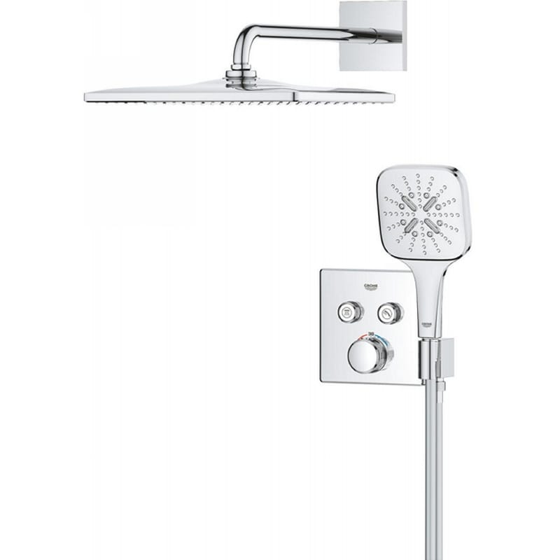 Душевая система Grohtherm SmartControl Perfekt с верхним душем Rainshower mono хром Grohe (34865000) Душевая система Grohtherm SmartControl Perfekt с верхним душем Rainshower mono хром Grohe (34865000)