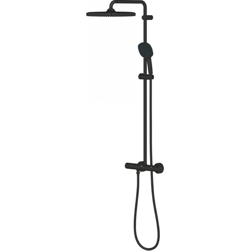 Душова система Tempesta System 250 Cube, з термостатом, чорний матоий Grohe (266892431)