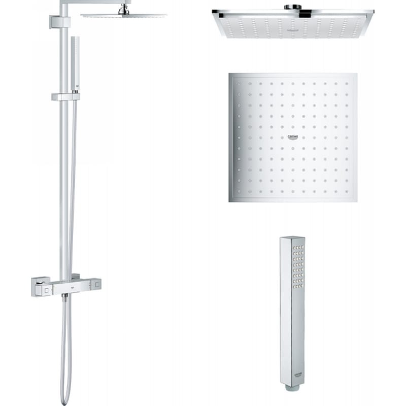 Душевая система Euphoria Cube XXL System 230 с термостатом, хром Grohe (26087000)