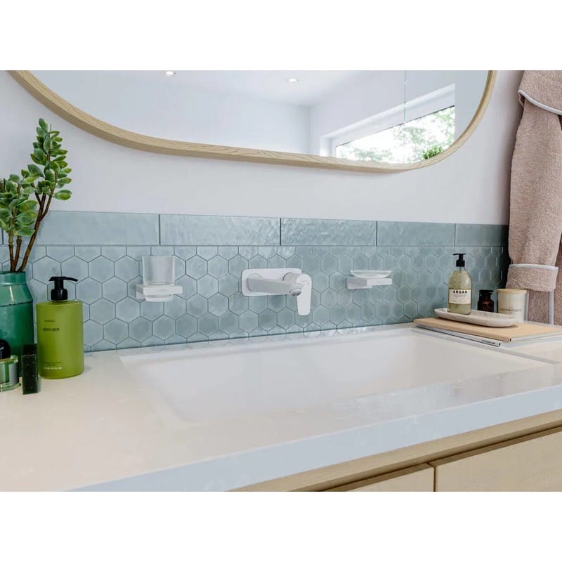 Змішувач для умивальника настінний Talis E 225 мм Matt White Hansgrohe (71734700) 