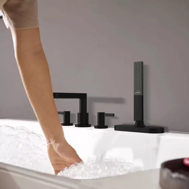 Змішувач на край ванни Finoris 4 отвори з sBox, Matt Black Hansgrohe (76444670) Змішувач на край ванни Finoris 4 отвори з sBox, Matt Black Hansgrohe (76444670)