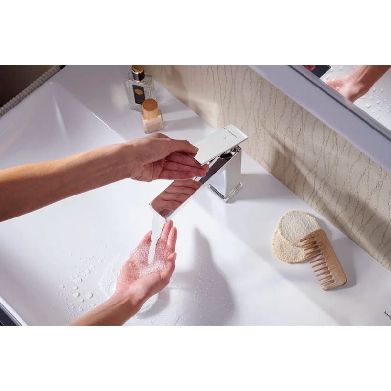 Смеситель Tecturis E 110 CoolStart для умывальника без донного клапана Chrome Hansgrohe (73012000) Смеситель Tecturis E 110 CoolStart для умывальника без донного клапана Chrome Hansgrohe (73012000)