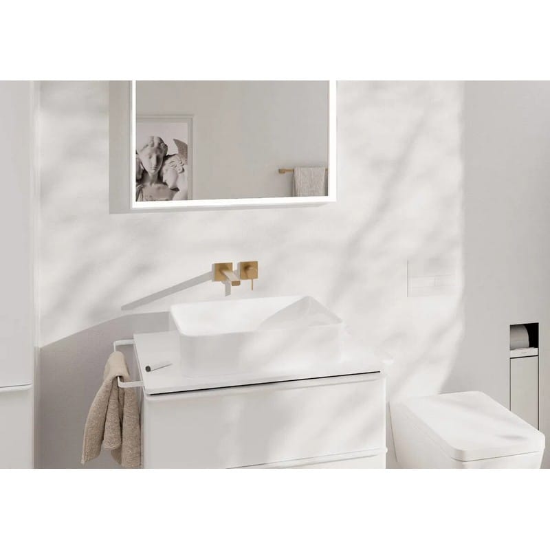 Змішувач Tecturis E 225 для умивальника зі стіни Brushed Bronze Hansgrohe (73051140)