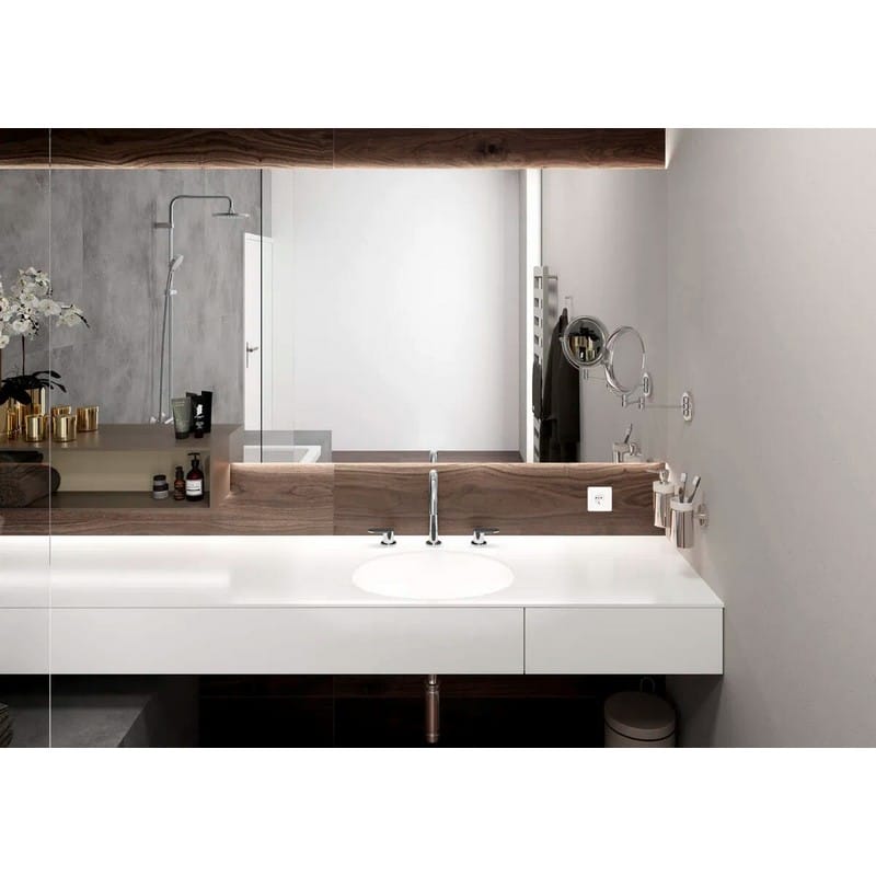 Смеситель Vernis Blend на 3 отверстия с донным клапаном pop-up Matt Black Hansgrohe (71553670)