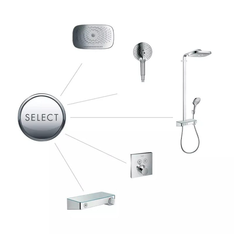 Термостат для ванны ShowerSelect на 2 функции Chrome Hansgrohe (15763000)