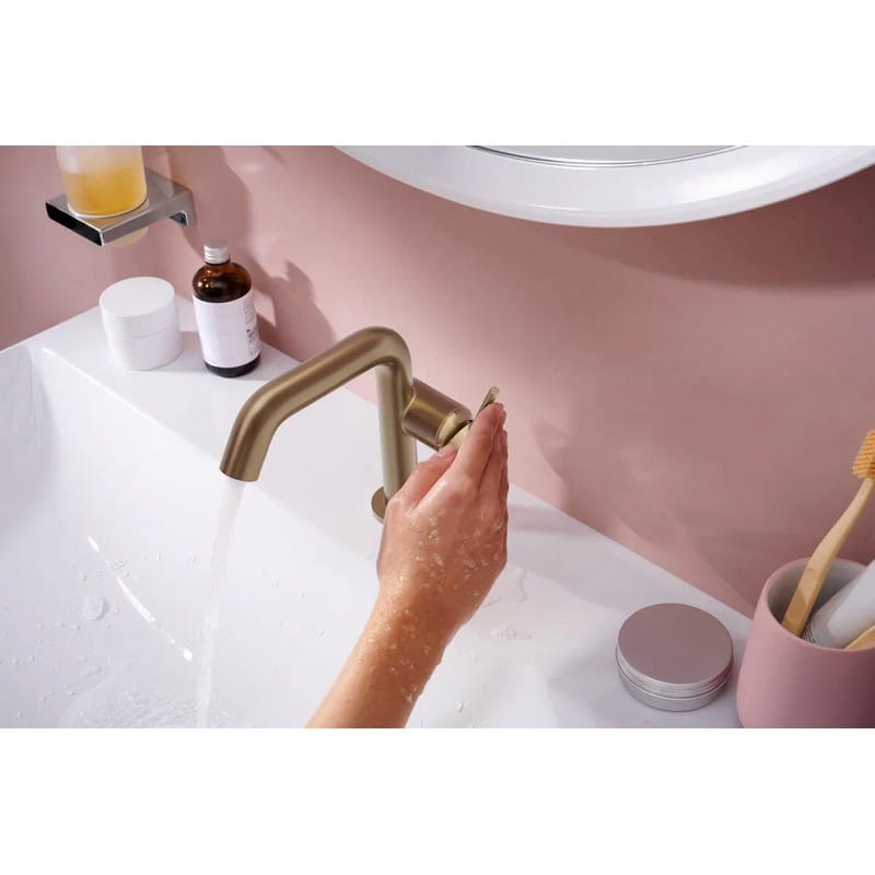 Смеситель для умывальника Tecturis S 110 Fine CoolStart без клапана Bronze Hansgrohe (73321140) Смеситель для умывальника Tecturis S 110 Fine CoolStart без клапана Bronze Hansgrohe (73321140)