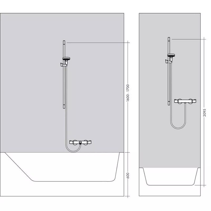 Душевой набор Crometta Vario 90 и термостат Ecostat 1001CL White/Chrome Hansgrohe (27813400) Душевой набор Crometta Vario 90 и термостат Ecostat 1001CL White/Chrome Hansgrohe (27813400)