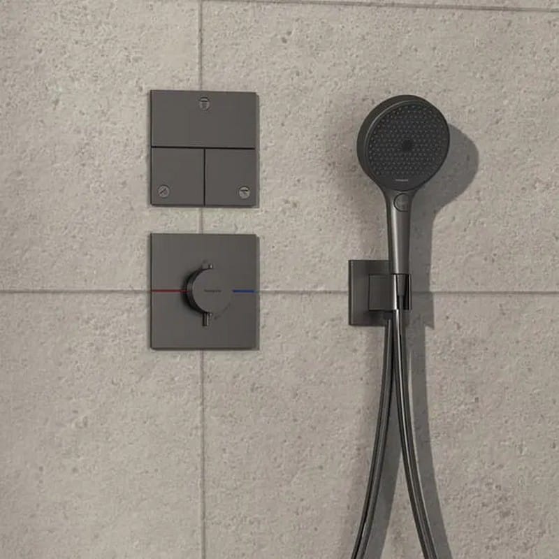 Термостат ShowerSelect Comfort E HighFlow Brushed Black Chrome Hansgrohe (15574340)
