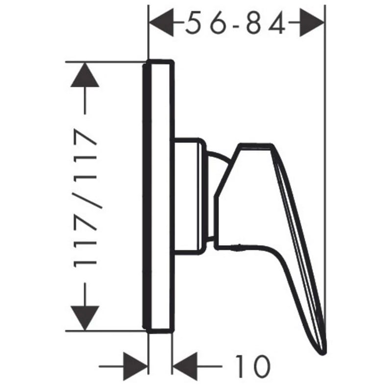 Смеситель для душа Logis Chrome Hansgrohe (71604000)