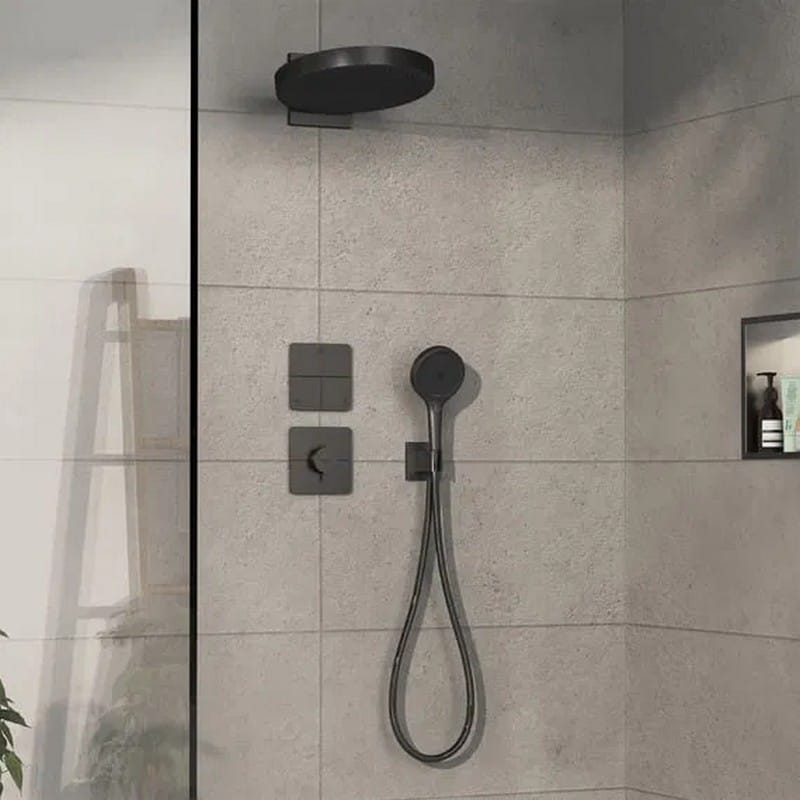Термостат скрытого монтажа ShowerSelect Comfort Q HighFlow Black Chrome Hansgrohe (15589340) Термостат скрытого монтажа ShowerSelect Comfort Q HighFlow Black Chrome Hansgrohe (15589340)