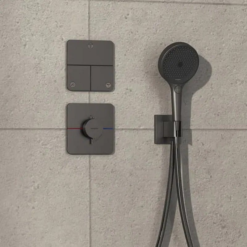 Термостат ShowerSelect Comfort Q HighFlow Brushed Black Chrome Hansgrohe (15588340) Термостат ShowerSelect Comfort Q HighFlow Brushed Black Chrome Hansgrohe (15588340)