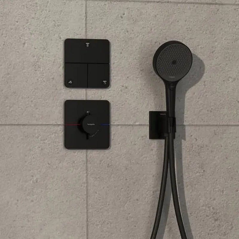 Термостат прихованого монтажу ShowerSelect Comfort Q HighFlow Matt Black Hansgrohe (15588670) Термостат прихованого монтажу ShowerSelect Comfort Q HighFlow Matt Black Hansgrohe (15588670)