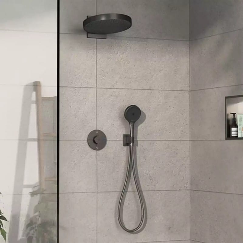 Термостат ShowerSelect Comfort S на 2 споживача зовнішня частина Matt Black Hansgrohe (15554340) Термостат ShowerSelect Comfort S на 2 споживача зовнішня частина Matt Black Hansgrohe (15554340)