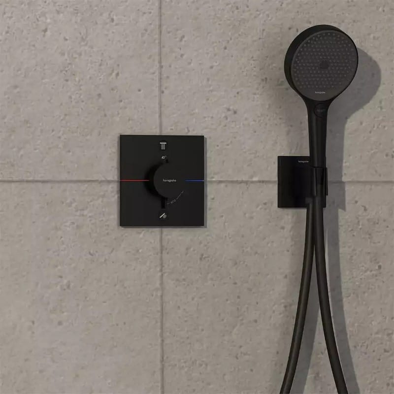 Термостат прихованого монтажу ShowerSelect Comfort E на 2 функції Matt Black Hansgrohe (15572670) Термостат прихованого монтажу ShowerSelect Comfort E на 2 функції Matt Black Hansgrohe (15572670)
