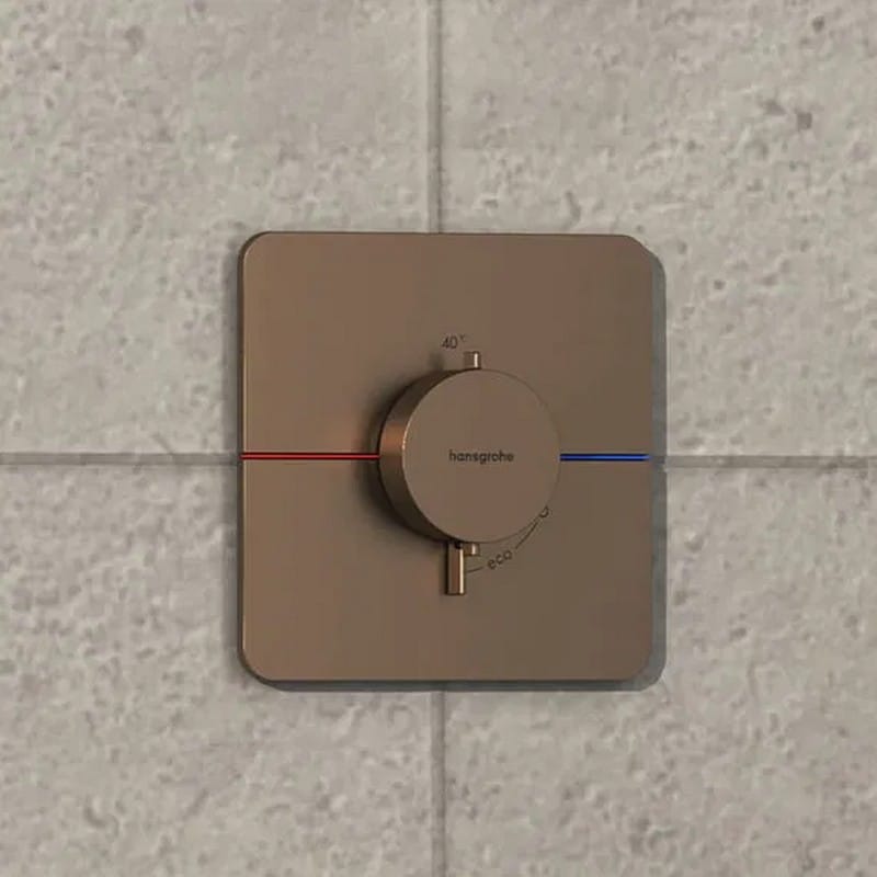 Термостат прихованого монтажу на 1 споживач ShowerSelect Comfort Q для душу Brushed Bronze Hansgrohe (15588140) Термостат прихованого монтажу на 1 споживач ShowerSelect Comfort Q для душу Brushed Bronze Hansgrohe (15588140)