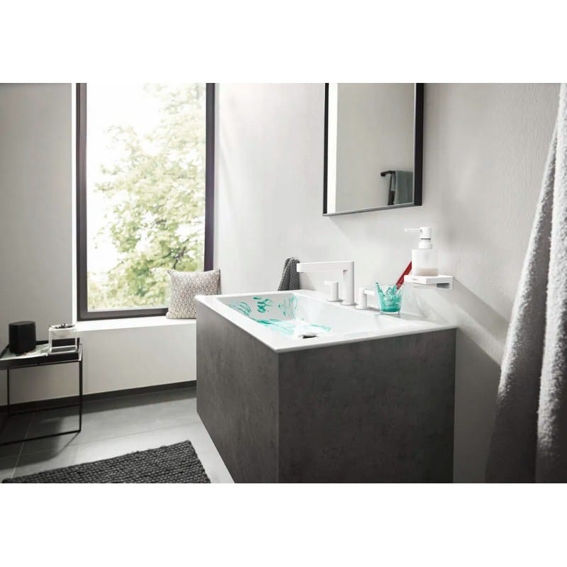 Смеситель Finoris 110 на 3 отверстия с донным клапаном Push-Open, Matt White Hansgrohe (76033700) Смеситель Finoris 110 на 3 отверстия с донным клапаном Push-Open, Matt White Hansgrohe (76033700)