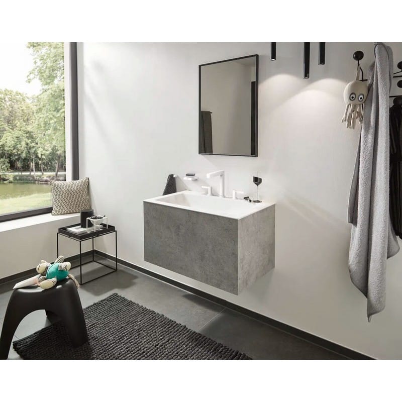 Смеситель Finoris 160 на 3 отверстия с донным клапаном Push-Open, Matt White Hansgrohe (76034700) Смеситель Finoris 160 на 3 отверстия с донным клапаном Push-Open, Matt White Hansgrohe (76034700)