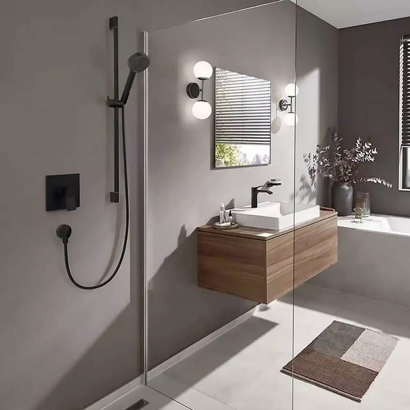 Смеситель для душа скрытого монтажа Vivenis, Matt Black Hansgrohe (75615670)