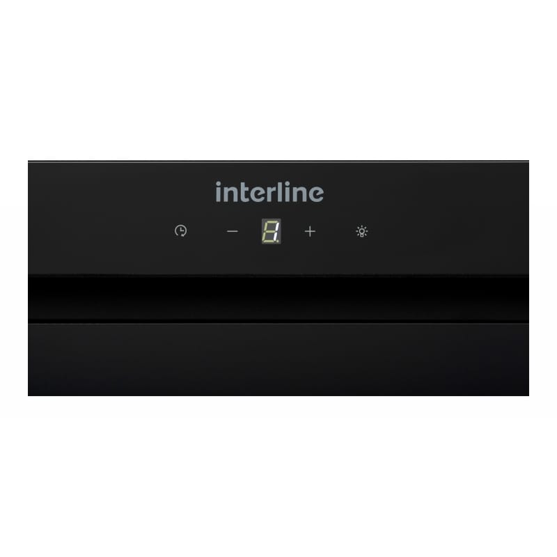 Витяжка вбудована SOLO ULTRA BK A/72/T чорне скло INTERLINE