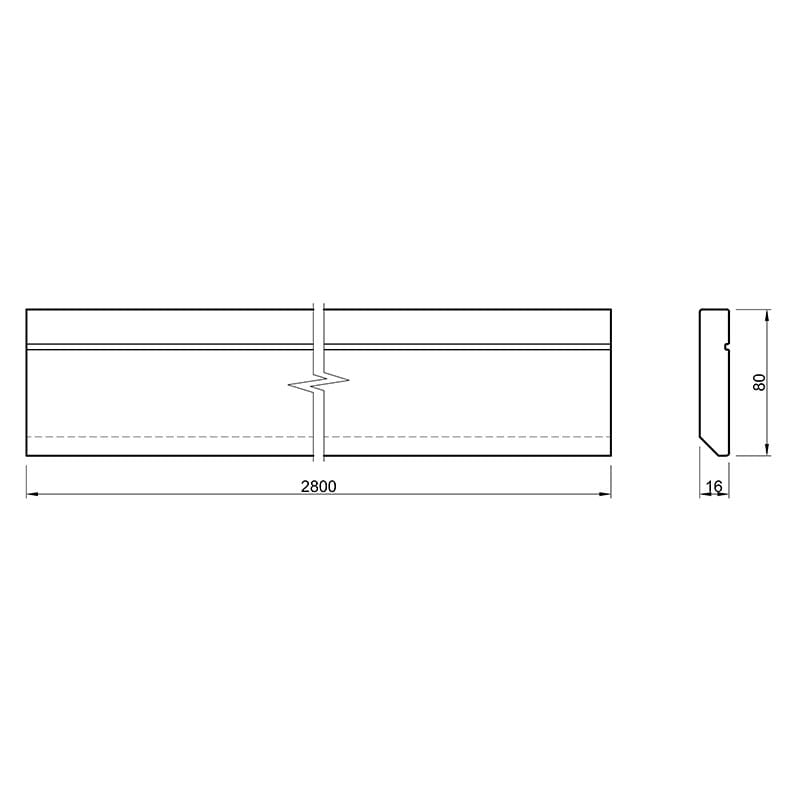 Плинтус MDF AGT SPR-7028 723 Черный шелк Soft Touch 2800х80х16 мм (уп. 8 шт.) Плинтус MDF AGT SPR-7028 723 Черный шелк Soft Touch 2800х80х16 мм (уп. 8 шт.)