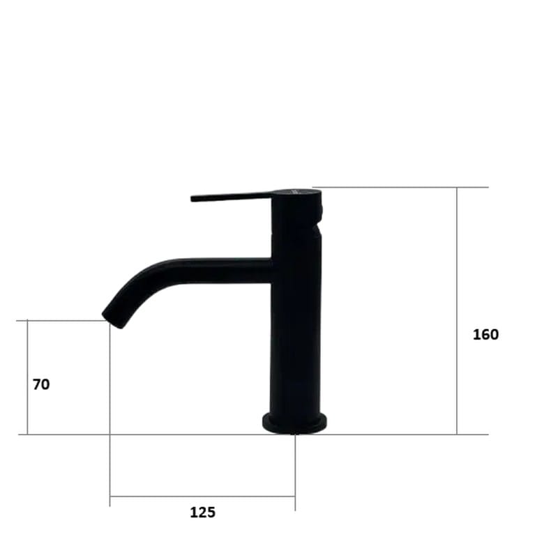 Змішувач Nuova 50101 Black Fabiano Змішувач Nuova 50101 Black Fabiano
