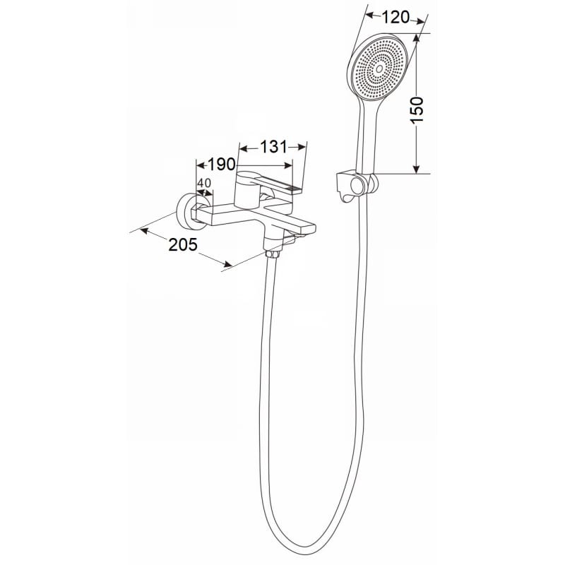 Смеситель Stylo 16403 Chrome Fabiano Смеситель Stylo 16403 Chrome Fabiano