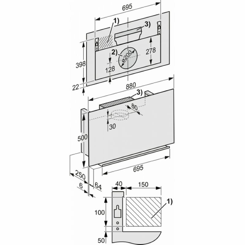 Витяжка пристінна DA 9092 W GRGR Miele