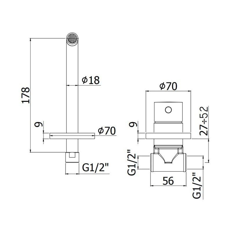 Змішувач для умивальника Light (LIG006CR70) Paffoni Змішувач для умивальника Light (LIG006CR70) Paffoni