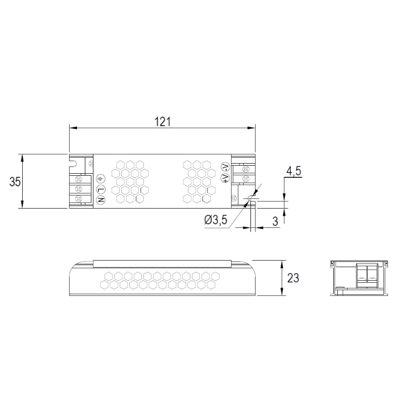 Блок живлення SMART 60W, 12V, IP20, метал. Корпус Блок живлення SMART 60W, 12V, IP20, метал. Корпус