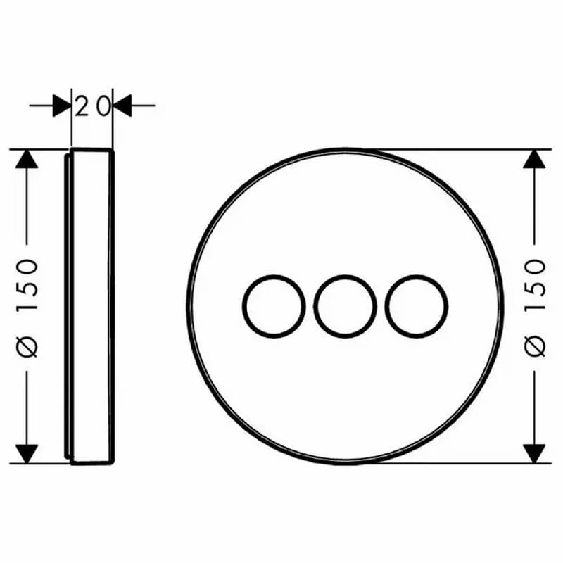 Перемикаючий вентиль Hansgrohe ShowerSelect Chrome Hansgrohe (15745000) Перемикаючий вентиль Hansgrohe ShowerSelect Chrome Hansgrohe (15745000)