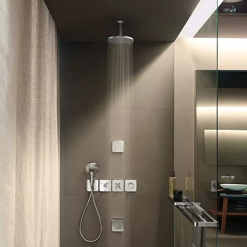 Кронштейн для стельового верхнього душа Hansgrohe 100 мм Chrome Hansgrohe (27479000) Кронштейн для стельового верхнього душа Hansgrohe 100 мм Chrome Hansgrohe (27479000)