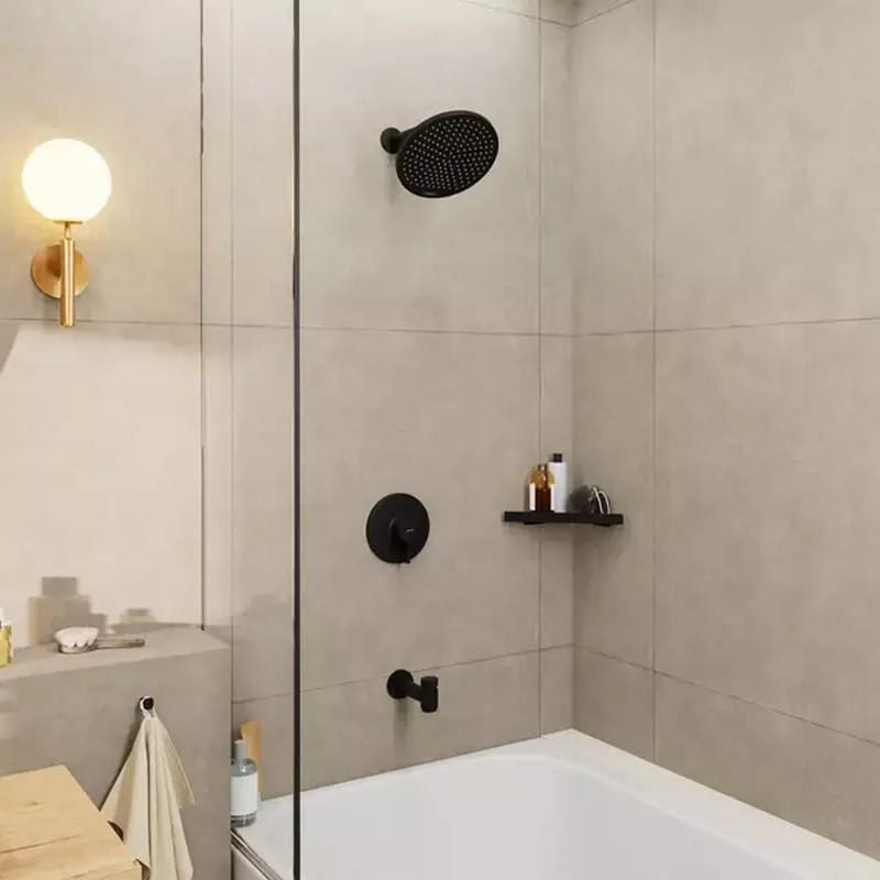 Верхний душ Hansgrohe Crometta S 240 1jet EcoSmart 9 л/мин Matt Black Hansgrohe (26724670)