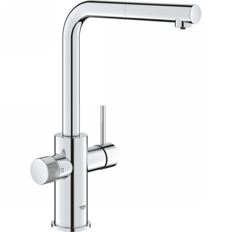 Комплект змішувача для кухні з висувним виливом Grohe Blue Pure Minta з фільтром зворотного осмосу Ecosoft Standard (MO55030601) Комплект змішувача для кухні з висувним виливом Grohe Blue Pure Minta з фільтром зворотного осмосу Ecosoft Standard (MO55030601)