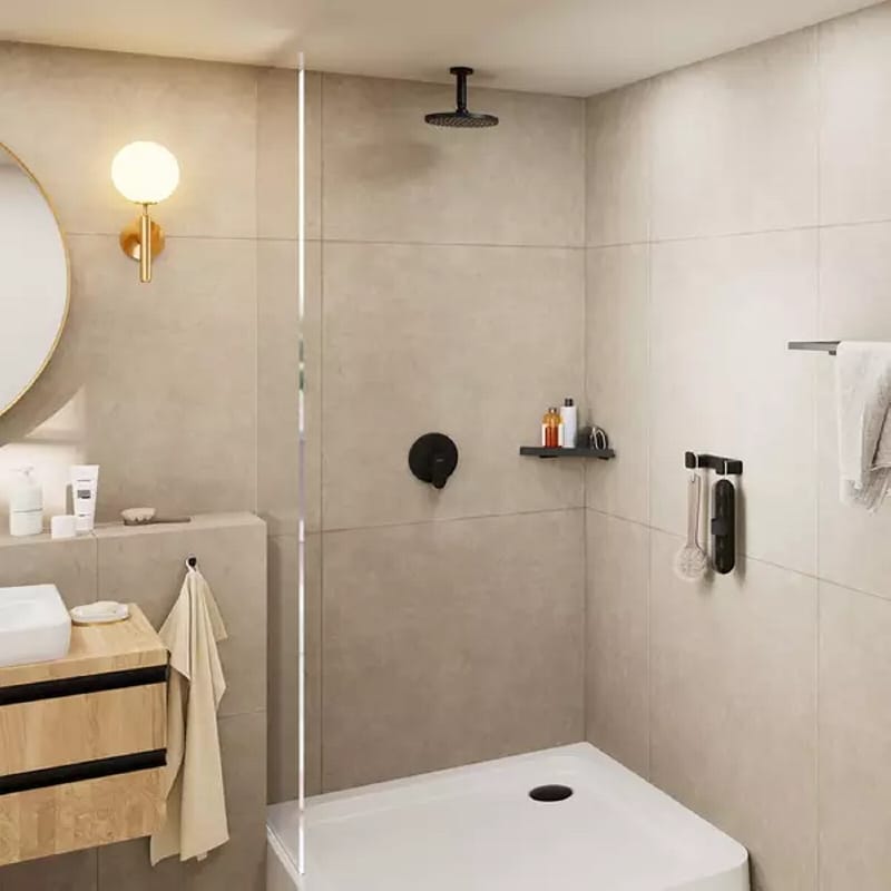 Тримач верхнього душу стельовий Hansgrohe Vernis Blend 100 мм Matt Black Hansgrohe (27804670) Тримач верхнього душу стельовий Hansgrohe Vernis Blend 100 мм Matt Black Hansgrohe (27804670)