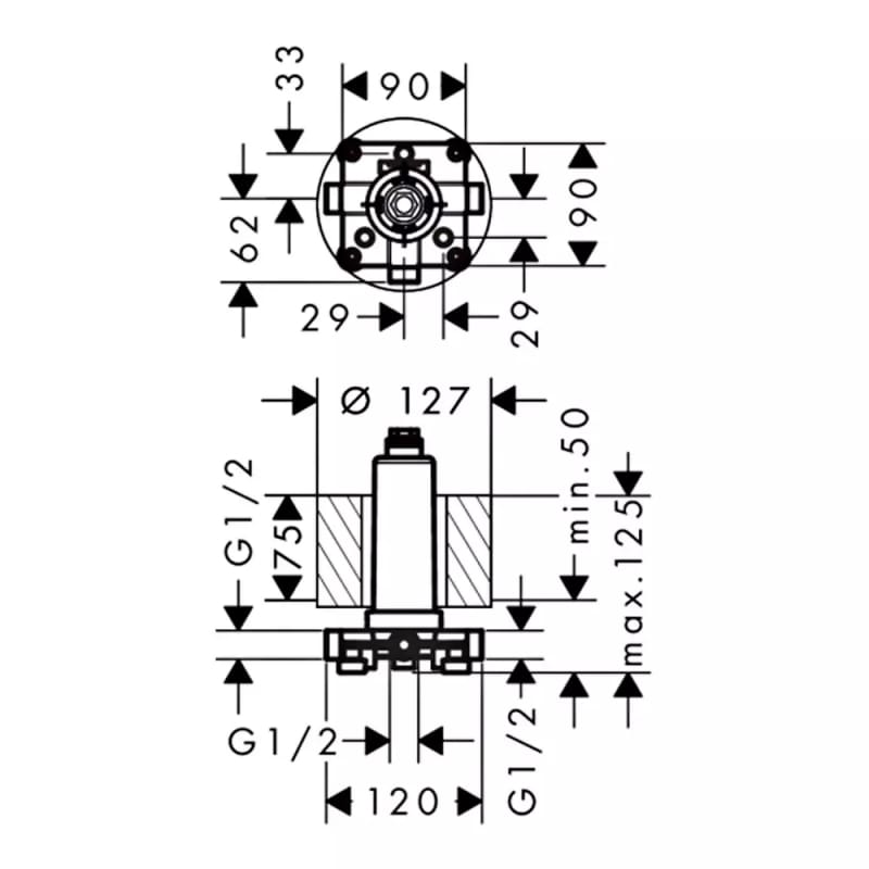 Вбудована частина Hansgrohe Rainmaker Select Hansgrohe (24010180) Вбудована частина Hansgrohe Rainmaker Select Hansgrohe (24010180)