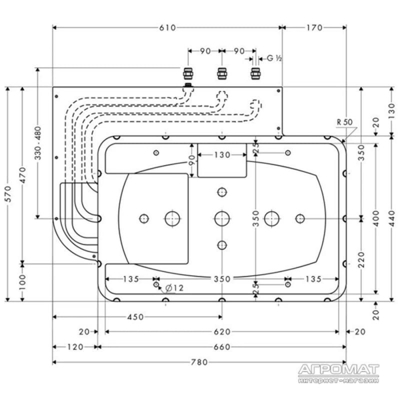 Вбудована частина Hansgrohe Rainmaker Hansgrohe (28414180) Вбудована частина Hansgrohe Rainmaker Hansgrohe (28414180)